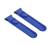 sourcing map Pochette à stylo en cuir à rabat unique pour stylo, plume, stylos à bille, crayons, fournitures de bureau tactiles, bleu, Pochette pour stylo