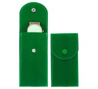 sourcing map Pochette en velours pour montre, étui de voyage souple avec bouton pression intérieur pour homme et femme, cadeau vert,