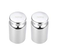 sourcing map Poids d'Étalonnage 500g M1 Précision Chrome Plaqué Acier pour Numérique Balance 2Pcs