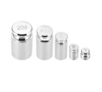 sourcing map Poids d'Étalonnage Ensemble 1g 2g 5g 10g 20g M1 Précision Gramme Chrome Plaqué Acier pour Numérique Balance