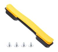 Sourcing Map Poignée de rechange pour valise 21,6 cm avec sangle de transport en plastique jaune, pièces de tirage avec vis pour boîte de valise