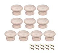sourcing map Poignée ronde bouton tirage 35mm Dia Meubles armoire Tiroir cuisine 10Pcs