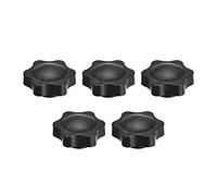 sourcing map Poignée serrage préhension Boutons à vis fileté forme étoile M10 5pcs Hauteur totale 19 mm