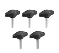 sourcing map Poignée serrage préhension Boutons à vis M6 x 30mm 5Pcs forme en T