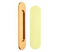 sourcing map Poignées de porte coulissante auto-adhésives en alliage d'aluminium pour portes coulissantes en verre, fenêtres, tiroirs, commodes, armoires (doré, 180 mm)