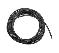 sourcing map Polyuréthane Courroies Rondes 4mm Diamètre 3 m Longueur Noir