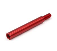sourcing map pommeau de levier de vitesse 93mm m10x1.5 manuel extension métal rouge pour voiture