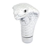 sourcing map Pommeau de Levier de Vitesse Universel Forme Tête de Serpent avec Rouge LED