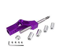 sourcing map Pommeau de Levier de Vitesse Universel Tige Réglable Hauteur Extension Violet pour Voiture