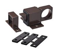 sourcing map Porte Boulon Loquet Aluminium Alliage Sécurité Automatique Fenêtre Portail Ressort Rebond Verrouillage Marron