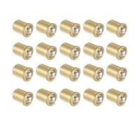 sourcing map Porte Cabinet Tiroir 7mm Dia Laitonné Balle Capture Loquet Receveur 20pc