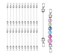 sourcing map Porte-clés en forme de fleur avec perles - En vrac - Amovible, taille unique, Plastique, Pas de gemme