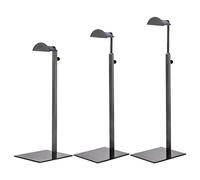 sourcing map Porte-Monnaie Affichage Support Ensemble 3 Paquet Métal Réglable Sac Main Étagère Simple Crochet Support pour Boutique Magasin - Noir