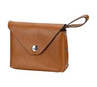 sourcing map Porte-monnaie en cuir, petite pochette pour pièces de monnaie, pochette portable pour changer, portefeuille avec poignée pour homme et femme, carte de crédit, billets aume à lèvres