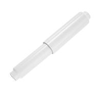 sourcing map Porte-papier toilette en plastique, tige de rechange pour rouleau de papier toilette, 11,4 cm à 16,5 cm, blanc