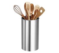 sourcing map Porte-ustensiles de cuisine en acier inoxydable de 7,9 x 16,9 cm pour cuisine, restaurant, comptoir, fourchette, paille, couteaux, cuillère, baguette, argent