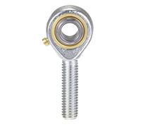 sourcing map POS8 Embout Rotule 8mm Alésage Sphérique Palier Roulement Embout Tige Autolubrifié Joint Roulement M8x1.25 Droite Main Mâle Fil Connecteur
