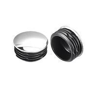 sourcing map Poste Terminal Capuchon Couverture, 4pcs Clôture Poste Planches Capuchon Rond Acier Tube Colonne Insert Couverture pour Garde-corps, 40x38x18mm(ODxIDxH)