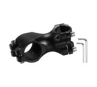 sourcing map Potence de guidon de vélo de 25,4 mm en alliage d'aluminium de 60 mm avec clé hexagonale pour VTT, vélo de route, BMX, VTT, noir
