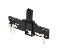 sourcing map Potentiomètre à Glissière Résistance Variable Mélangeur 40mm Droit B50K Ohm Unique Canal Potentiometre à Curseur 2Pcs