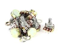 sourcing map Potentiomètre de réduction audio rotatif linéaire simple 500 Ohm de, 3 bornes - Argent (10 pièces)