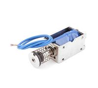 sourcing map Poussé traction DIY Type électro-aimant solénoïde DC Aimant 15mm 45N DC 24V 2A