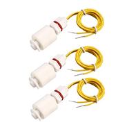 sourcing map PP Flotteur Interrupteur pour Eau Pompe Réservoir Liquide Eau Niveau Capteur M8 14" Câble 3Pcs