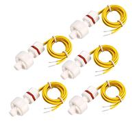 sourcing map PP Flotteur Interrupteur pour Eau Pompe Réservoir Liquide Eau Niveau Capteur M8 37mm Longueur 5Pcs