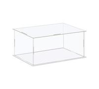 sourcing map Présentoir Etui Coffret Acrylique Coffret Transparent Antipoussière Protection Vitrine 16x11x11cm pour Objets Collection