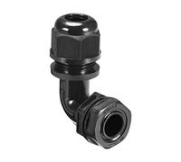 sourcing map Presse-étoupe M16 Joint nylon hydrofuge 90° mixte 4mm-7mm Dia fil câble