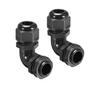 sourcing map Presse-étoupe M20 90° Joint hydrofuge 6mm-11mm Dia fil câble 2Pcs