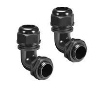sourcing map Presse-étoupe M25 étanche à 90° Joint 10mm-16mm Dia câble 2Pcs
