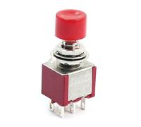 sourcing map PS821M1 Rouge bouton libération poussé Interrupteur momentané DPDT AC250V 2A 120V 5A