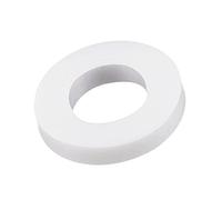 sourcing map PTFE Plat Rondelles 12mm Diamètre Externe 6mm Diamètre Interne 2mm Épais 1/4 Pouce Trou Bride Joint Blanc Paquet de 50