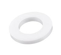 sourcing map PTFE Plat Rondelles 18mm Diamètre Externe 10mm Diamètre Interne 2mm Épais 1/2 Pouce Trou Bride Joint Blanc Paquet de 20