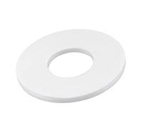 sourcing map PTFE Plat Rondelles 57mm Diamètre Externe 24mm Diamètre Interne 3mm Épais DN20 Bride Joint Blanc Paquet de 2