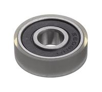 sourcing map PU Poulie Rouleau Roulement 8X24X7mm Polyuréthane Enduit Guide Roue pour Industriel, Vert