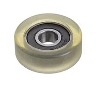 sourcing map PU Poulie Rouleau Roulement 8x30x11mm Polyuréthane Revêtu Guide Roue pour Industriel, Vert