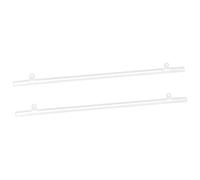 sourcing map PVC Affiche Cintre Rail Affiche Bande Barre 120cm/47 pouces Transparent avec Clips pour Affiche, Carte, 2 Ensemble