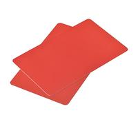 sourcing map PVC Cartes Rouge Plastique Carte 15mil pour Diamètre Interne Badge Imprimante Graphique Qualité Paquet 50