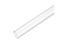 sourcing map PVC Rigide Rond Tube Transparent 12mm ID x 13mm OD 0.5m/1.64ft Longueur