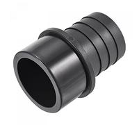 sourcing map PVC Tuyau Raccord 52mm Barbelé x 63mm OD Spigot Droite Tube Adaptateur Tuyau Rapide Connecteur Noir