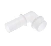 sourcing map PVC Tuyau Raccord 90 Degré Coude Adaptateur 25mm Barbelé x G1 Mâle Blanc pour Aquariums Réservoirs Eau Baignoires Piscines