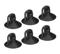 sourcing map PVC Ventouse Ventouse, 37mm Dia. Ampoule Changeurs Universel Remplacement Outils pour GU10 MR16 Ampoules Automobile Verre Pare-brise Parasol Écran Noir Paquet de 6