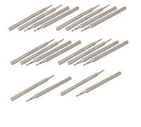 sourcing map Queue 2,35 mm Diamètre 0,5 mm à billes de broyage en forme tête Diamètre mant montéeforet 20pcs