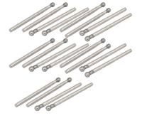 sourcing map Queue 2,35 mm Diamètre 3mm Tête Diamètre mant de meulage en forme bille montéeforet 20pcs