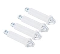 sourcing map Quincaillerie pour Porte Pliante Lot de 4 Pivots Inférieurs pour Porte Pliante Kit de Réparation pour Quincaillerie de Porte Pliante de Placard Coulissant Porte Pliante, Argent
