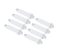sourcing map Quincaillerie pour Porte Pliante, Lot de 8 Pivots Inférieurs pour Porte Pliante, Kit de Réparation pour Quincaillerie de Porte Pliante pour Portes de Placard Coulissantes, Argent