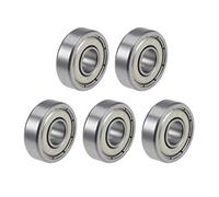 sourcing map R1660ZZ Rainure Profonde Roulement Billes 6mm Interne Dia 16mm OD 5mm Alésage Double Blindé Chrome Acier Z2 5Pcs