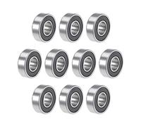 sourcing map R6-2RS Gorge Profonde Bille Roulements 3/8" x 7/8" x 9/32" Double Scellé Chrome Acier P6(ABEC3) 10Pcs